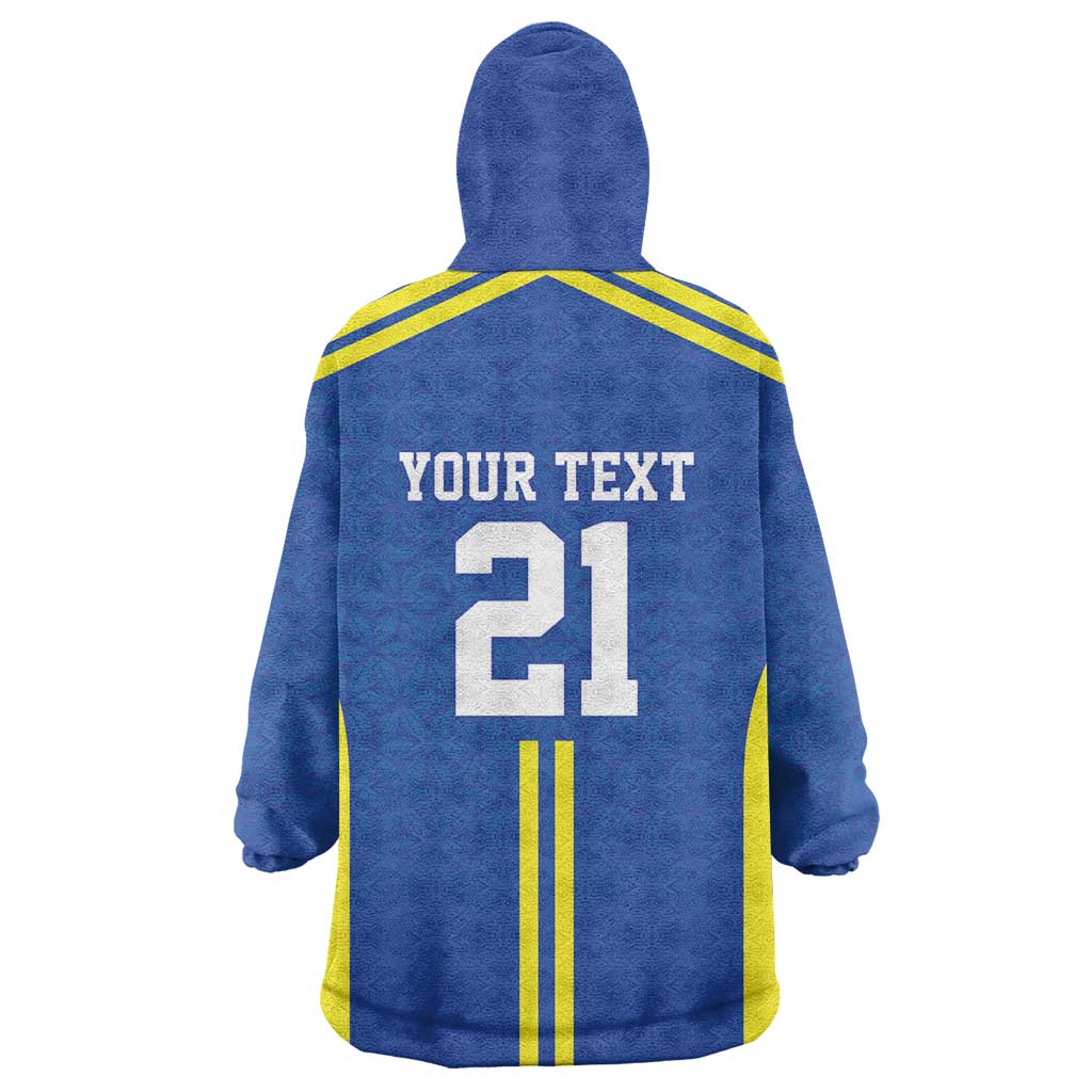 Custom Football African Tanzania Wearable Blanket Hoodie Taifa Stars Go Champion - African Pride