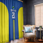 Custom Football African Tanzania Window Curtain Taifa Stars Go Champion - African Pride