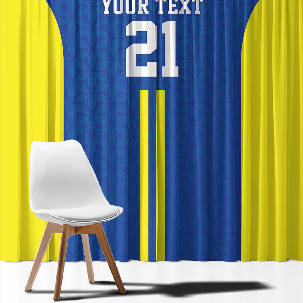 Custom Football African Tanzania Window Curtain Taifa Stars Go Champion - African Pride