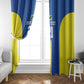 Custom Football African Tanzania Window Curtain Taifa Stars Go Champion - African Pride