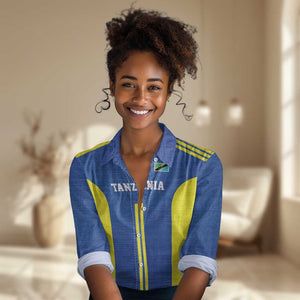 Custom Football African Tanzania Women Casual Shirt Taifa Stars Go Champion - African Pride