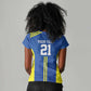 Custom Football African Tanzania Women V-Neck T-Shirt Taifa Stars Go Champion - African Pride
