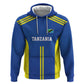 Custom Football African Tanzania Zip Hoodie Taifa Stars Go Champion - African Pride