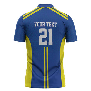 Custom Football African Tanzania Zipper Polo Shirt Taifa Stars Go Champion