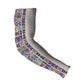 African Ndebele Art Patterns Arm Sleeves Beige Half Style