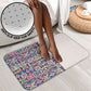 African Ndebele Art Patterns Bathroom Set Beige Half Style