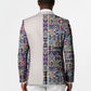 African Ndebele Art Patterns Blazer Beige Half Style