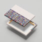 African Ndebele Art Patterns Canvas Wall Art Beige Half Style