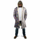 African Ndebele Art Patterns Cloak Beige Half Style