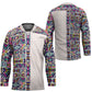 African Ndebele Art Patterns Hockey Jersey Beige Half Style