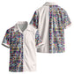 African Ndebele Art Patterns Kid Hawaiian Shirt Beige Half Style