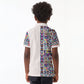 African Ndebele Art Patterns Kid Polo Shirt Beige Half Style