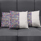 African Ndebele Art Patterns Pillow Cover Beige Half Style