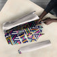 African Ndebele Art Patterns Umbrella Beige Half Style
