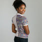 African Ndebele Art Patterns Women Polo Shirt Beige Half Style