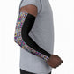 African Ndebele Art Patterns Arm Sleeves Black Half Style
