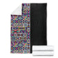 African Ndebele Art Patterns Blanket Black Half Style