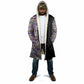 African Ndebele Art Patterns Cloak Black Half Style