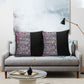 African Ndebele Art Patterns Pillow Cover Black Half Style
