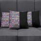 African Ndebele Art Patterns Pillow Cover Black Half Style