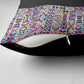 African Ndebele Art Patterns Pillow Cover Black Half Style