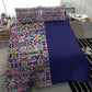 African Ndebele Art Patterns Bedding Set Navy Blue Half Style