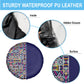 African Ndebele Art Patterns Spare Tire Cover Navy Blue Half Style