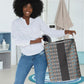 African Ndebele Traditional Attire Laundry Basket Black Ndebele Stripe