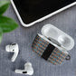 African Ndebele Traditional Attire AirPods Case Black Ndebele Stripe