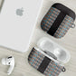 African Ndebele Traditional Attire AirPods Case Black Ndebele Stripe