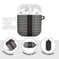 African Ndebele Traditional Attire AirPods Case Black Ndebele Stripe