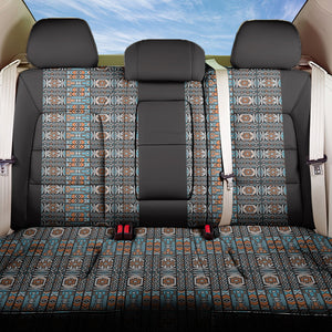 African Ndebele Traditional Attire Back Car Seat Cover Black Ndebele Stripe
