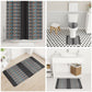 African Ndebele Traditional Attire Bathroom Set Black Ndebele Stripe