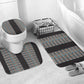 African Ndebele Traditional Attire Bathroom Set Black Ndebele Stripe