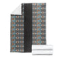 African Ndebele Traditional Attire Blanket Black Ndebele Stripe