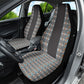African Ndebele Traditional Attire Car Seat Cover Black Ndebele Stripe