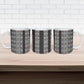 African Ndebele Traditional Attire Ceramic Mug Black Ndebele Stripe