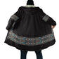 African Ndebele Traditional Attire Cloak Black Ndebele Stripe