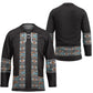 African Ndebele Traditional Attire Hockey Jersey Black Ndebele Stripe