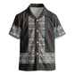 African Ndebele Traditional Attire Kid Hawaiian Shirt Black Ndebele Stripe