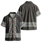 African Ndebele Traditional Attire Kid Hawaiian Shirt Black Ndebele Stripe