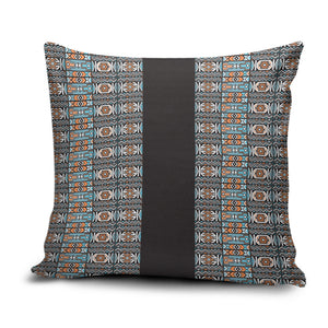 African Ndebele Traditional Attire Pillow Cover Black Ndebele Stripe