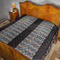 African Ndebele Traditional Attire Quilt Black Ndebele Stripe