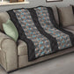 African Ndebele Traditional Attire Quilt Black Ndebele Stripe