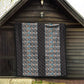 African Ndebele Traditional Attire Quilt Black Ndebele Stripe