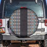 African Ndebele Traditional Attire Spare Tire Cover Black Ndebele Stripe