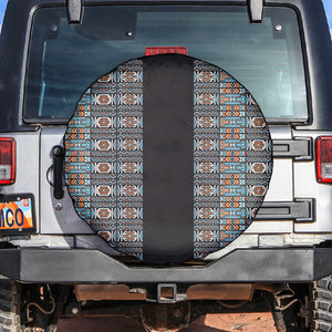 African Ndebele Traditional Attire Spare Tire Cover Black Ndebele Stripe