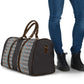 African Ndebele Traditional Attire Travel Bag Black Ndebele Stripe