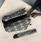 African Ndebele Traditional Attire Umbrella Black Ndebele Stripe