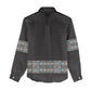African Ndebele Traditional Attire Women Casual Shirt Black Ndebele Stripe